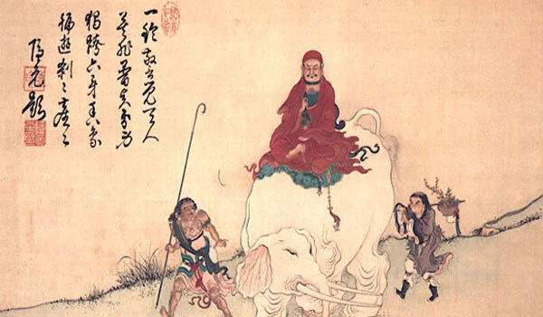 Bodhidharma – Tuschezeichnung